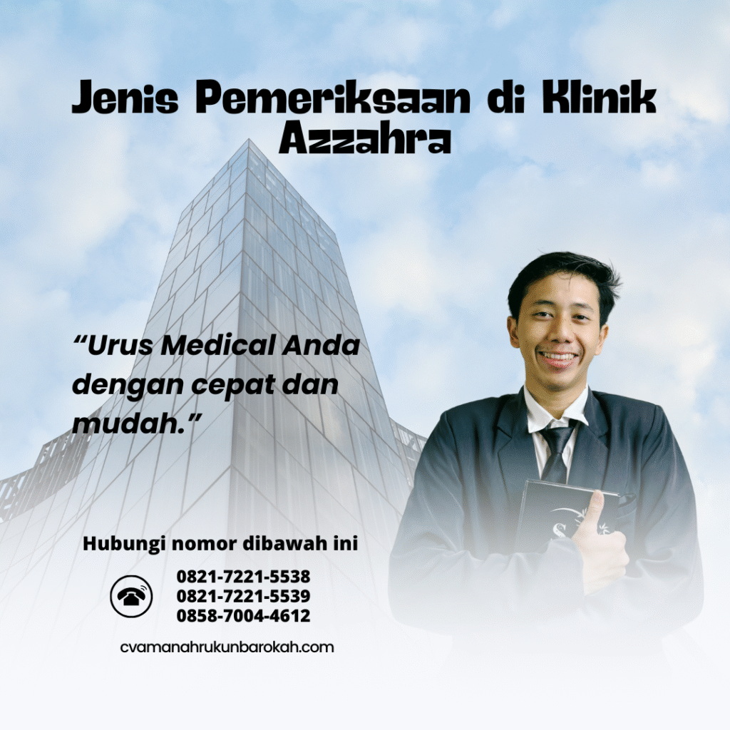 Jenis Pemeriksaan di Klinik Azzahra (1) Jenis pemeriksaan di klinik azzahra (1)