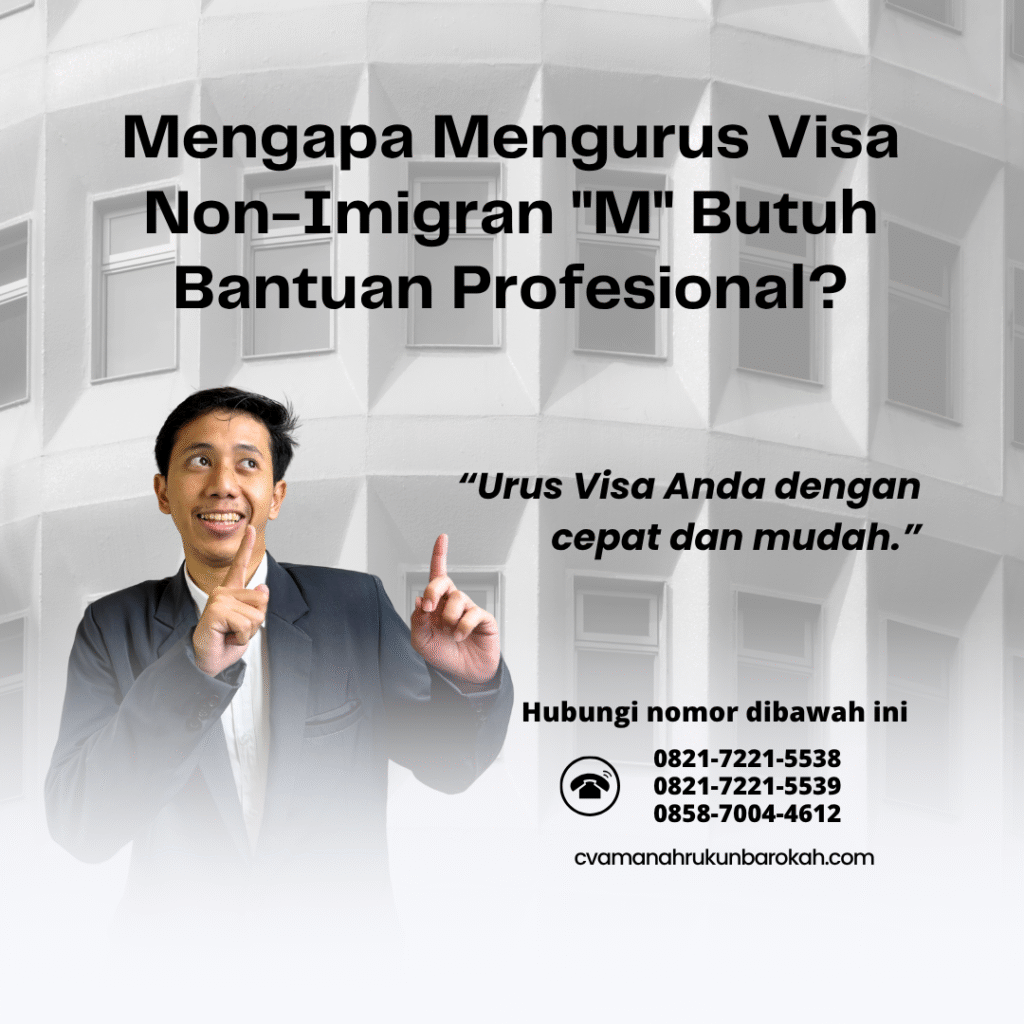 Mengapa mengurus visa non imigran m butuh bantuan profesional