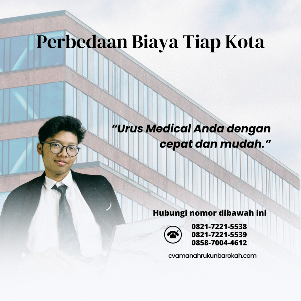 Perbedaan Biaya Tiap Kota Perbedaan biaya tiap kota