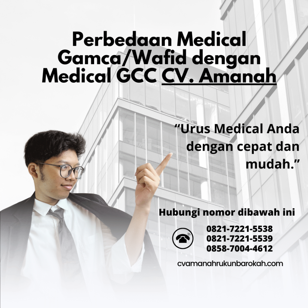 Perbedaan medical gamcawafid dengan medical gcc cv. amanah