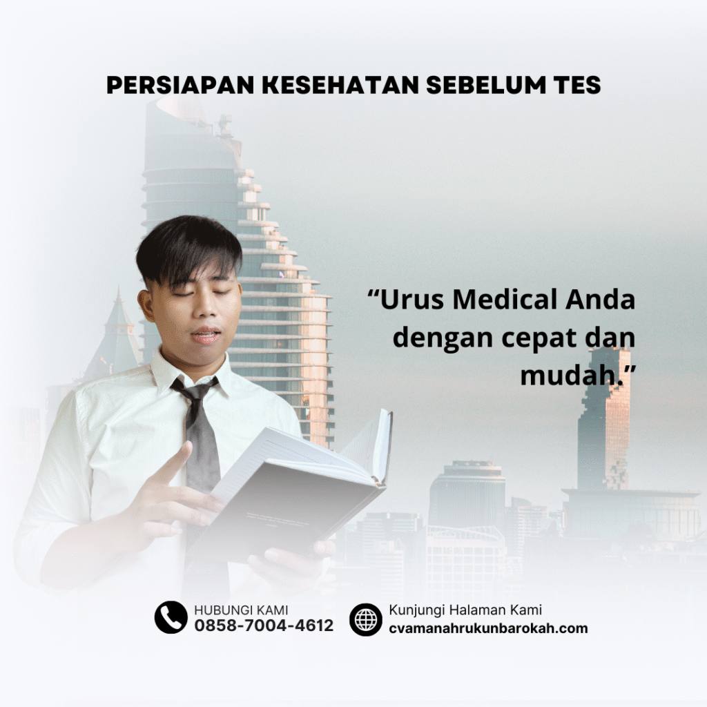 Persiapan Kesehatan Sebelum Tes Persiapan kesehatan sebelum tes