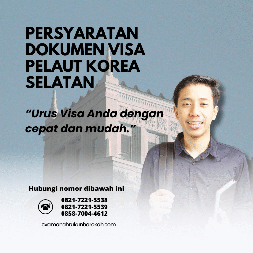 Persyaratan dokumen visa pelaut korea selatan