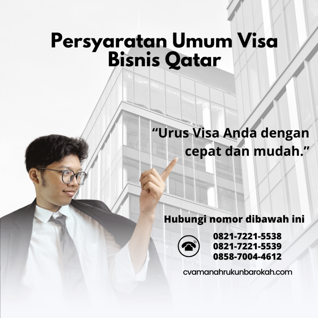 Persyaratan umum visa bisnis qatar