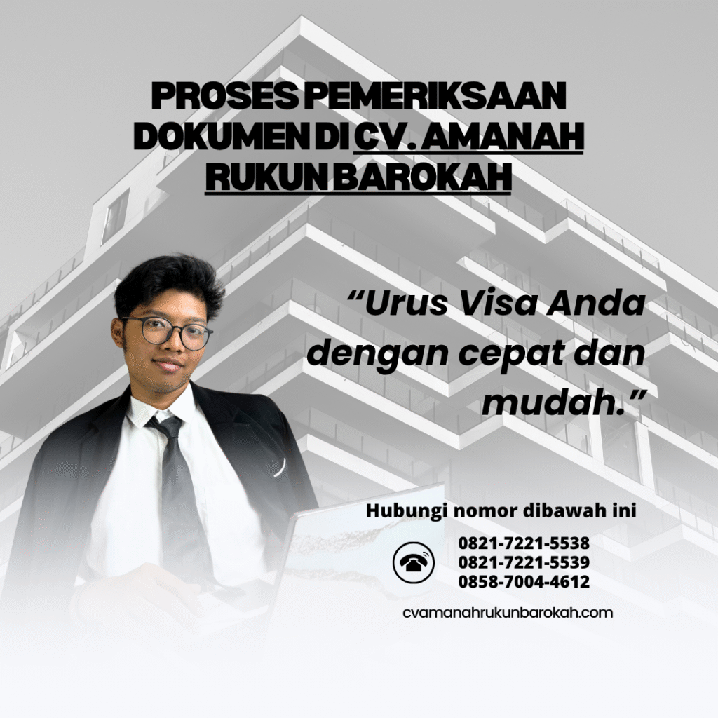 Proses pemeriksaan dokumen di cv. amanah rukun barokah
