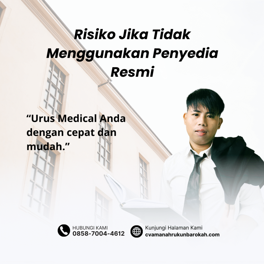 Risiko Jika Tidak Menggunakan Penyedia Resmi Risiko jika tidak menggunakan penyedia resmi