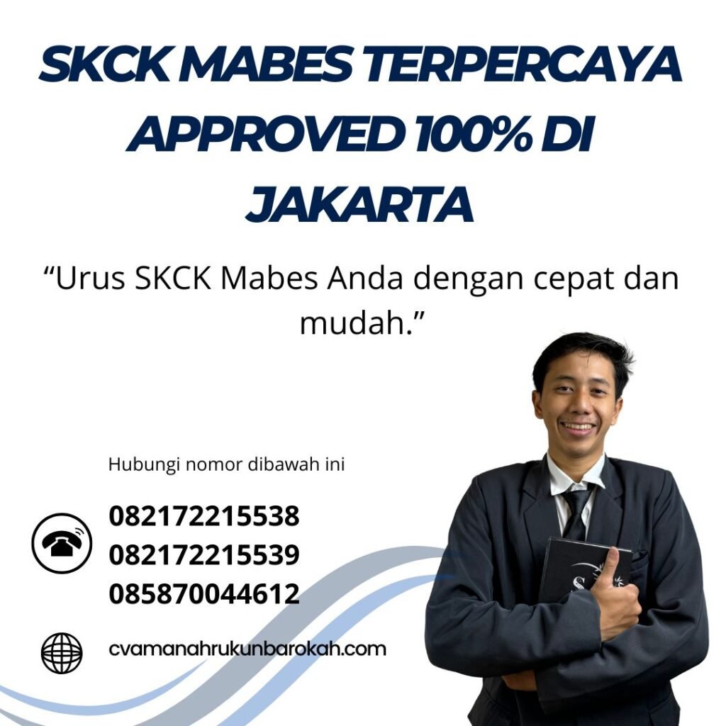 Skck mabes terpercaya approved 100% di jakarta