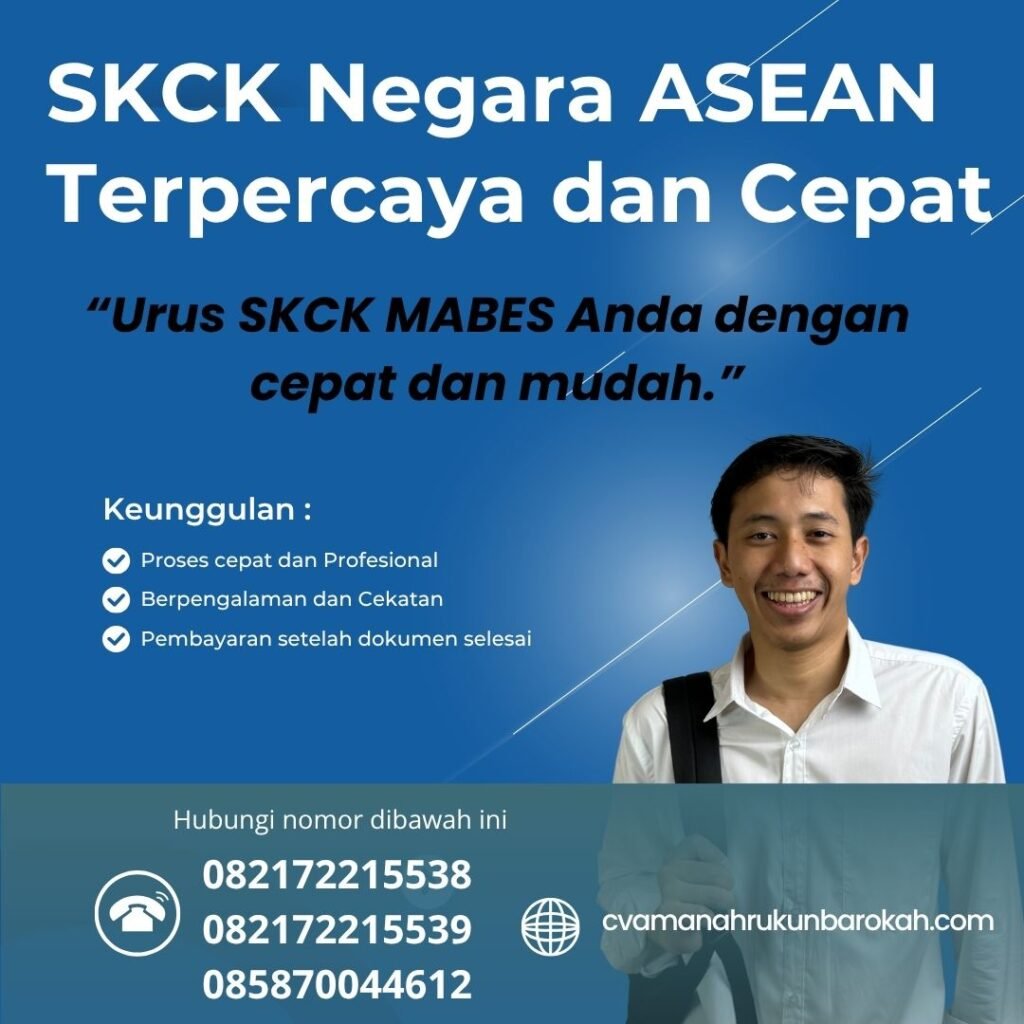 Skck negara asean terpercaya dan cepat