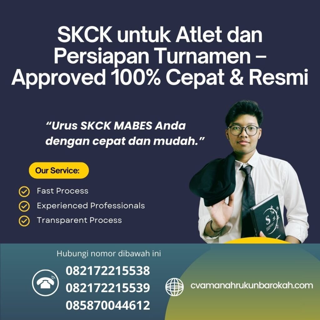 SKCK untuk Atlet dan Persiapan Turnamen – Approved 100% Cepat & Resmi Skck untuk atlet dan persiapan turnamen – approved 100% cepat & resmi