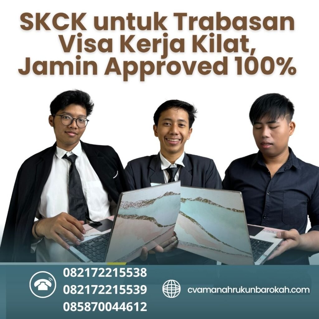 Skck untuk trabasan visa kerja kilat, jamin approved 100%
