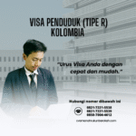 Visa penduduk (tipe r) kolombia