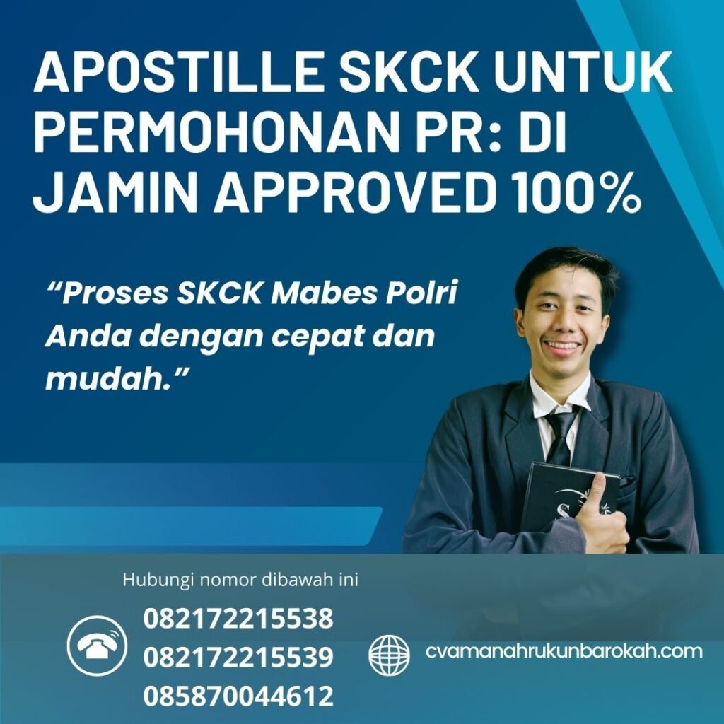 Apostille skck untuk permohonan pr di jamin approved 100%