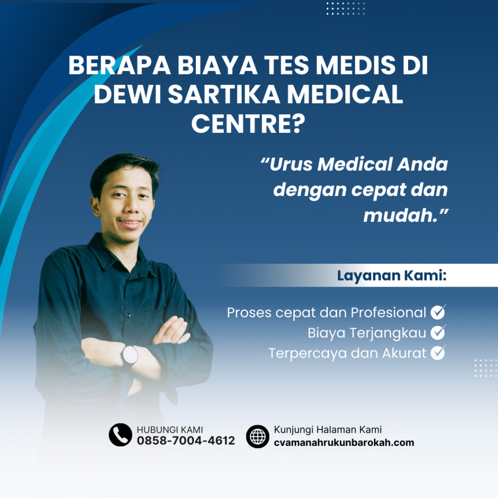 Berapa Biaya Tes Medis di Dewi Sartika Medical Centre Berapa biaya tes medis di dewi sartika medical centre