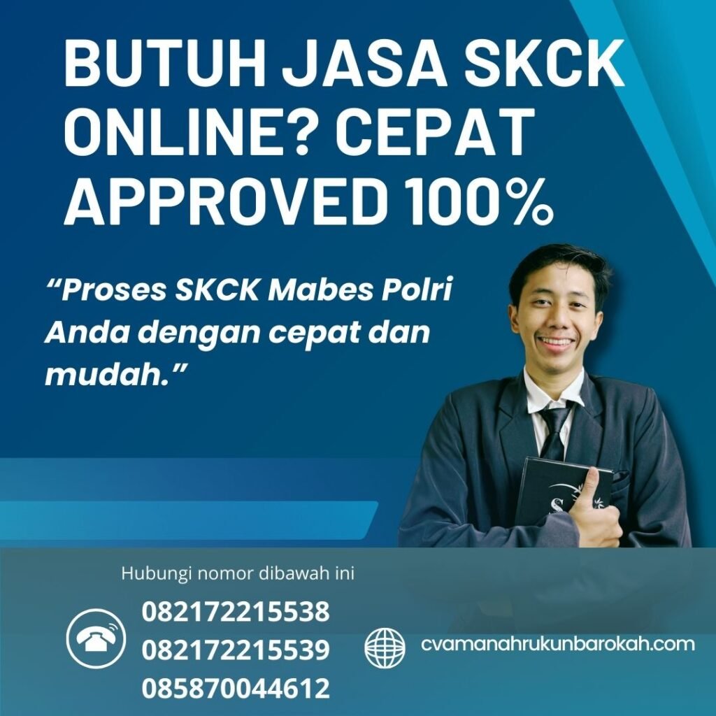 Butuh Jasa SKCK Online Cepat Approved 100% Butuh jasa skck online cepat approved 100%