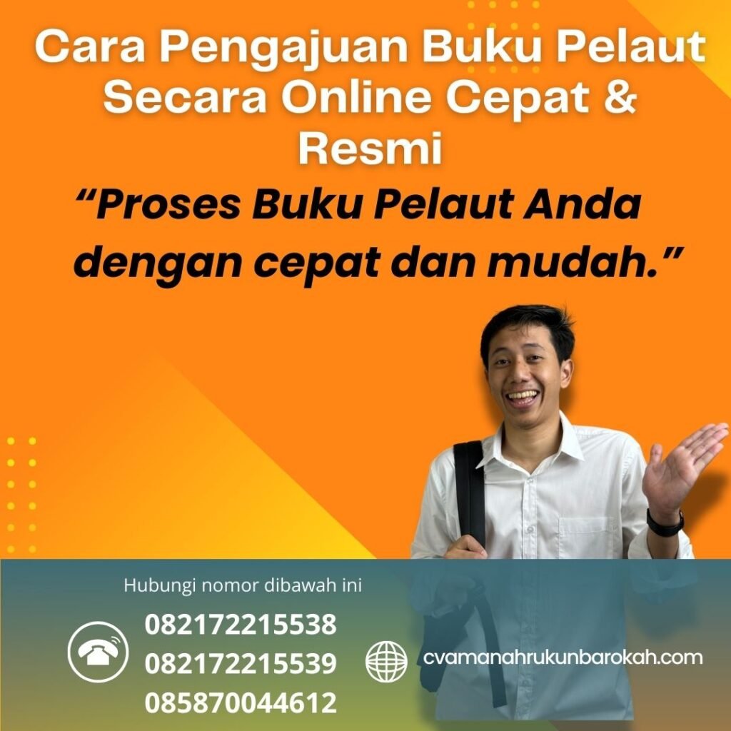 Cara pengajuan buku pelaut secara online cepat & resmi