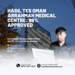 Hasil tes oman arrahmah medical centre 99% approved