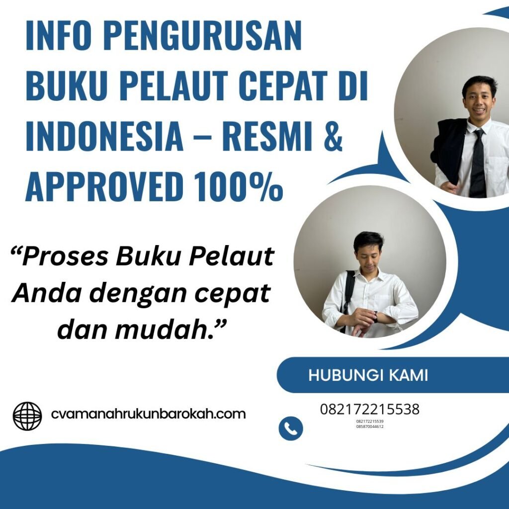Info pengurusan buku pelaut cepat di indonesia – resmi & approved 100%