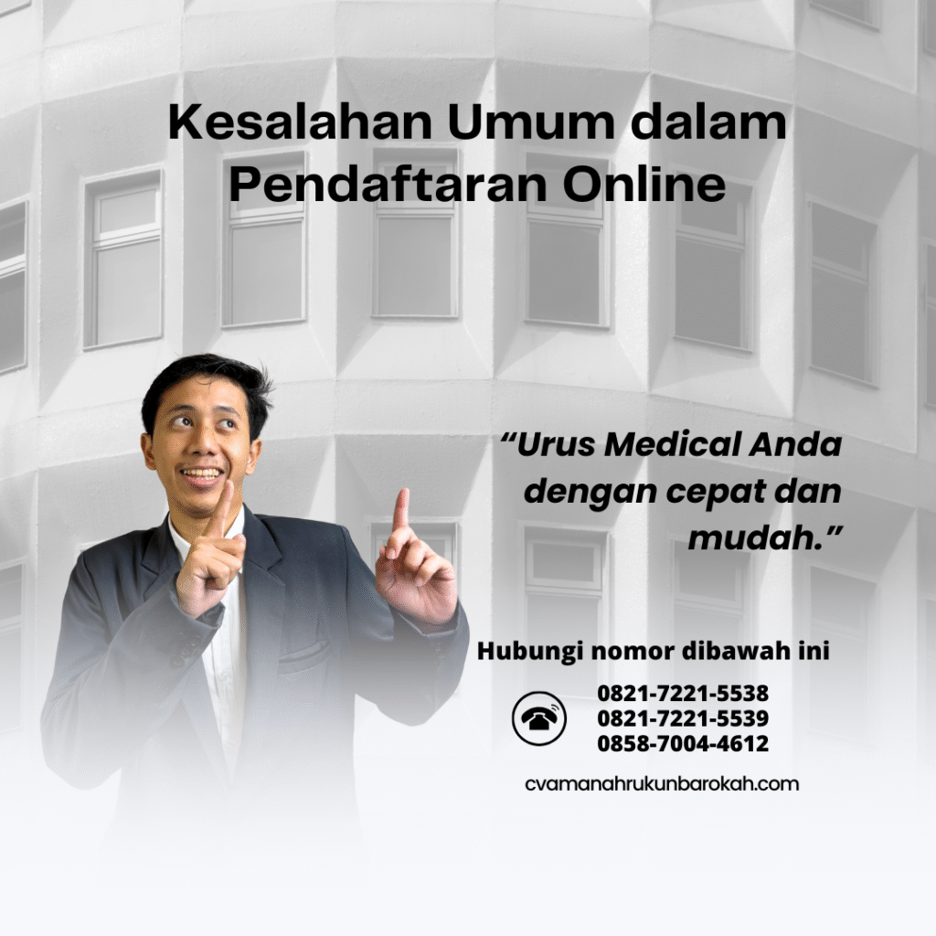 Kesalahan Umum dalam Pendaftaran Online Kesalahan umum dalam pendaftaran online