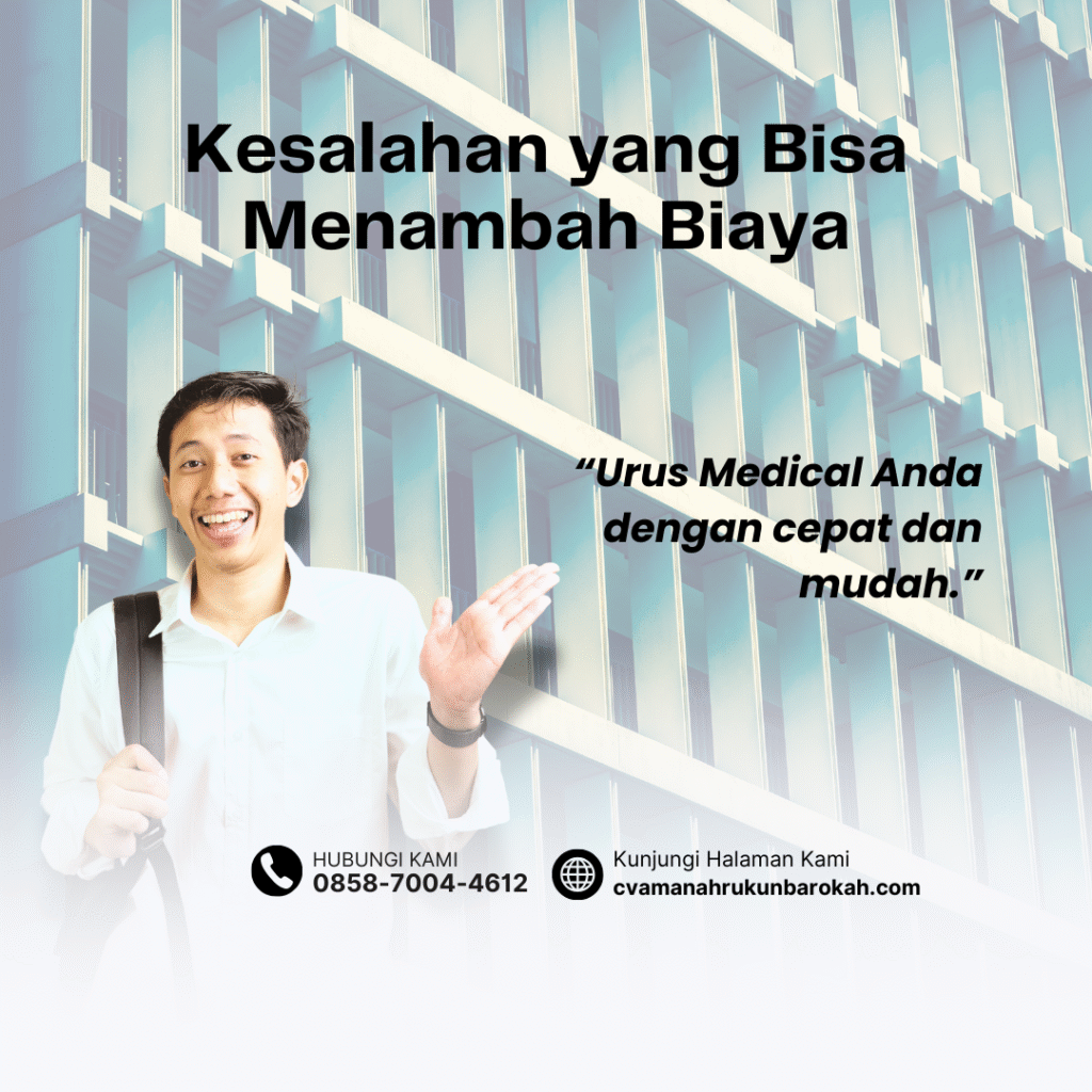 Kesalahan yang bisa menambah biaya