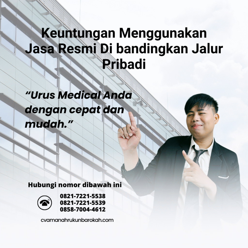 Keuntungan menggunakan jasa resmi di bandingkan jalur pribadi