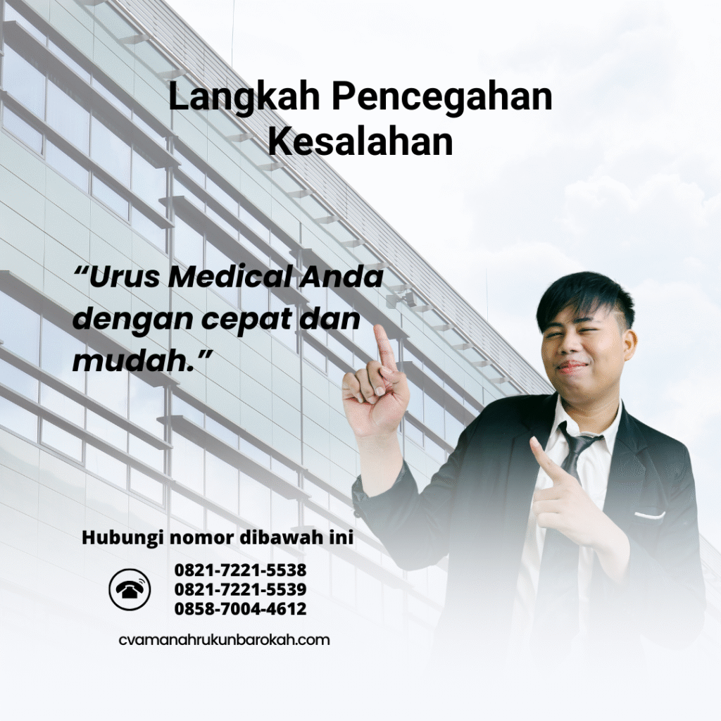 Langkah pencegahan kesalahan