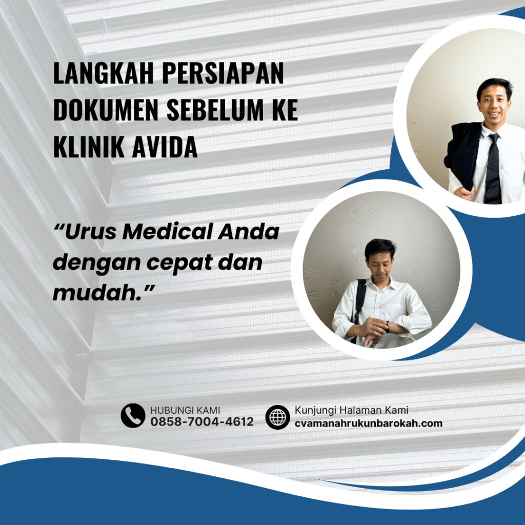 Langkah persiapan dokumen sebelum ke klinik avida
