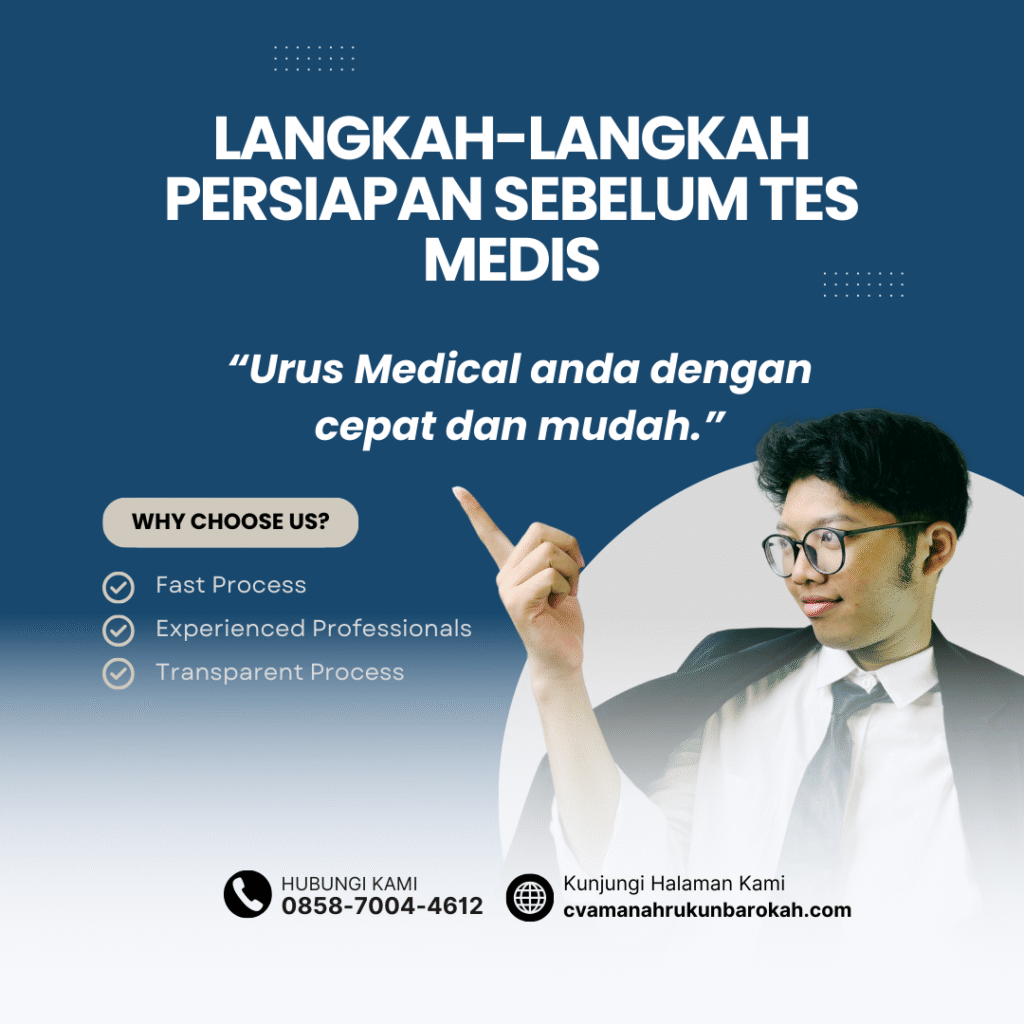 Langkah-langkah Persiapan Sebelum Tes Medis Langkah langkah persiapan sebelum tes medis