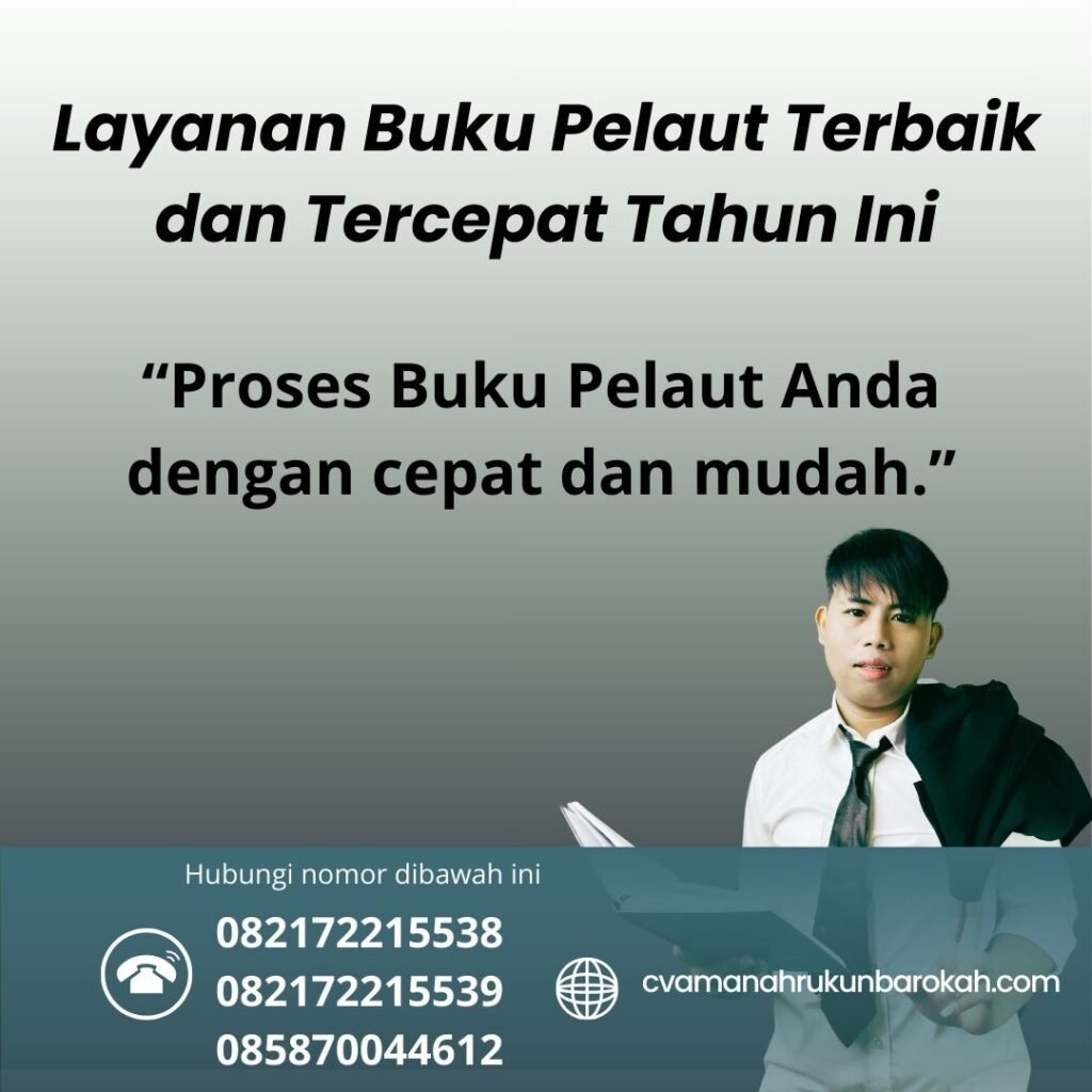 Layanan buku pelaut terbaik dan tercepat tahun ini (1)
