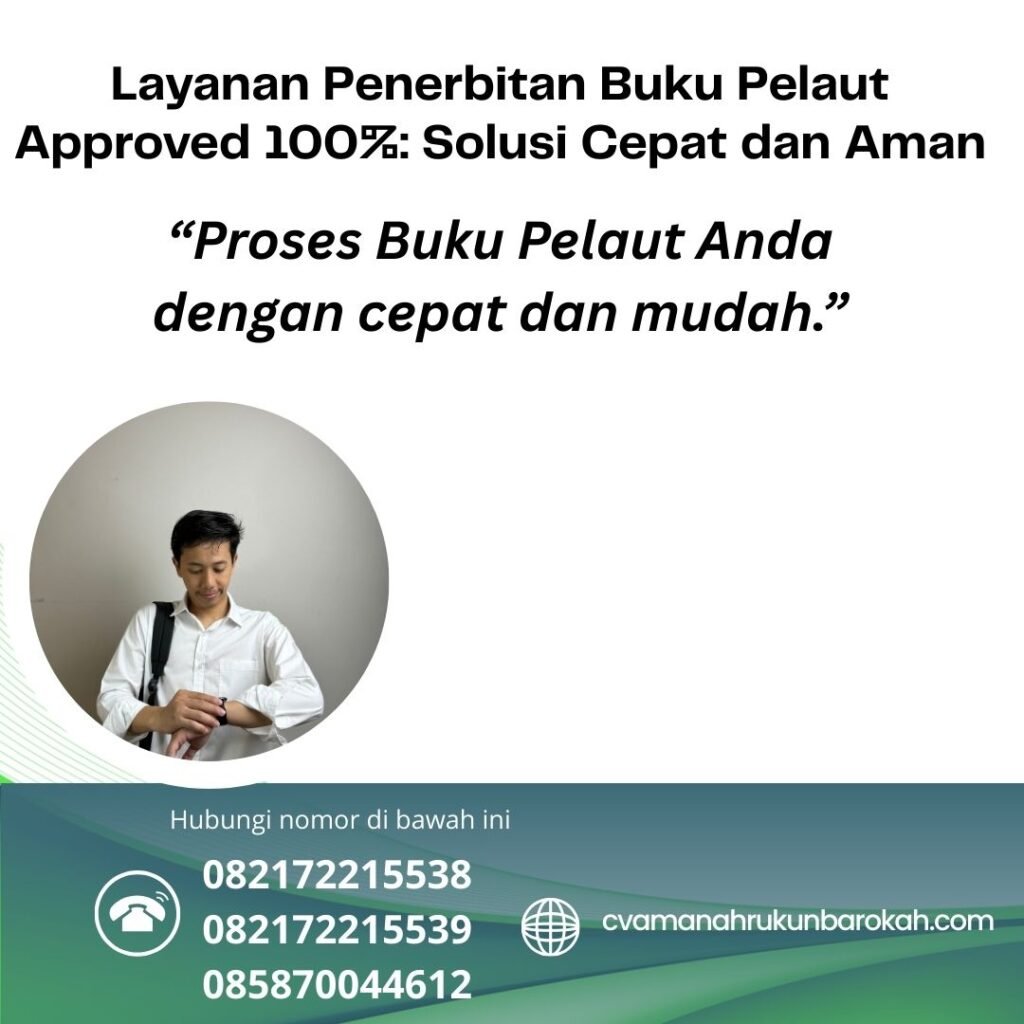 Layanan Penerbitan Buku Pelaut Approved 100% Solusi Cepat dan Aman Layanan penerbitan buku pelaut approved 100% solusi cepat dan aman