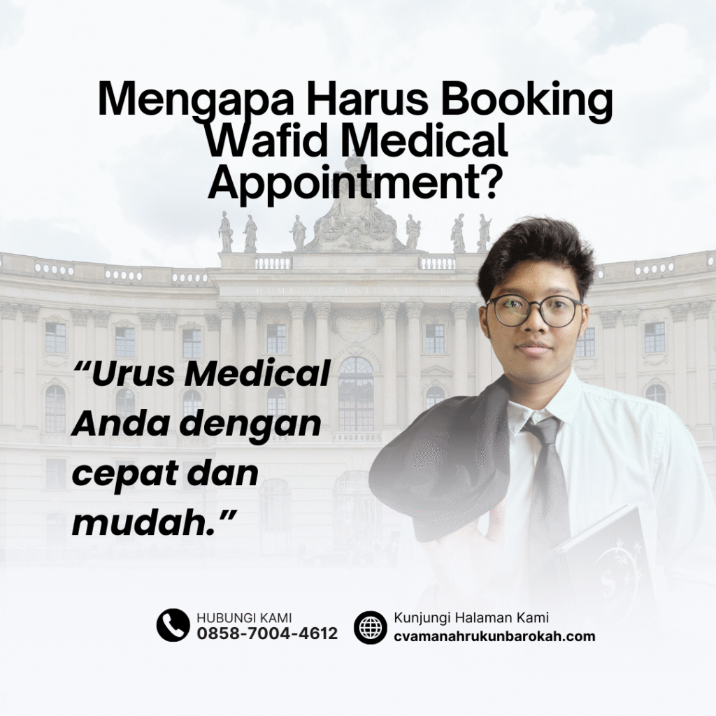 Mengapa harus booking wafid medical appointment