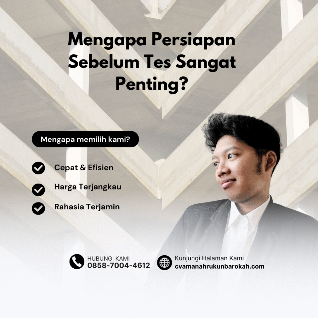 Mengapa persiapan sebelum tes sangat penting