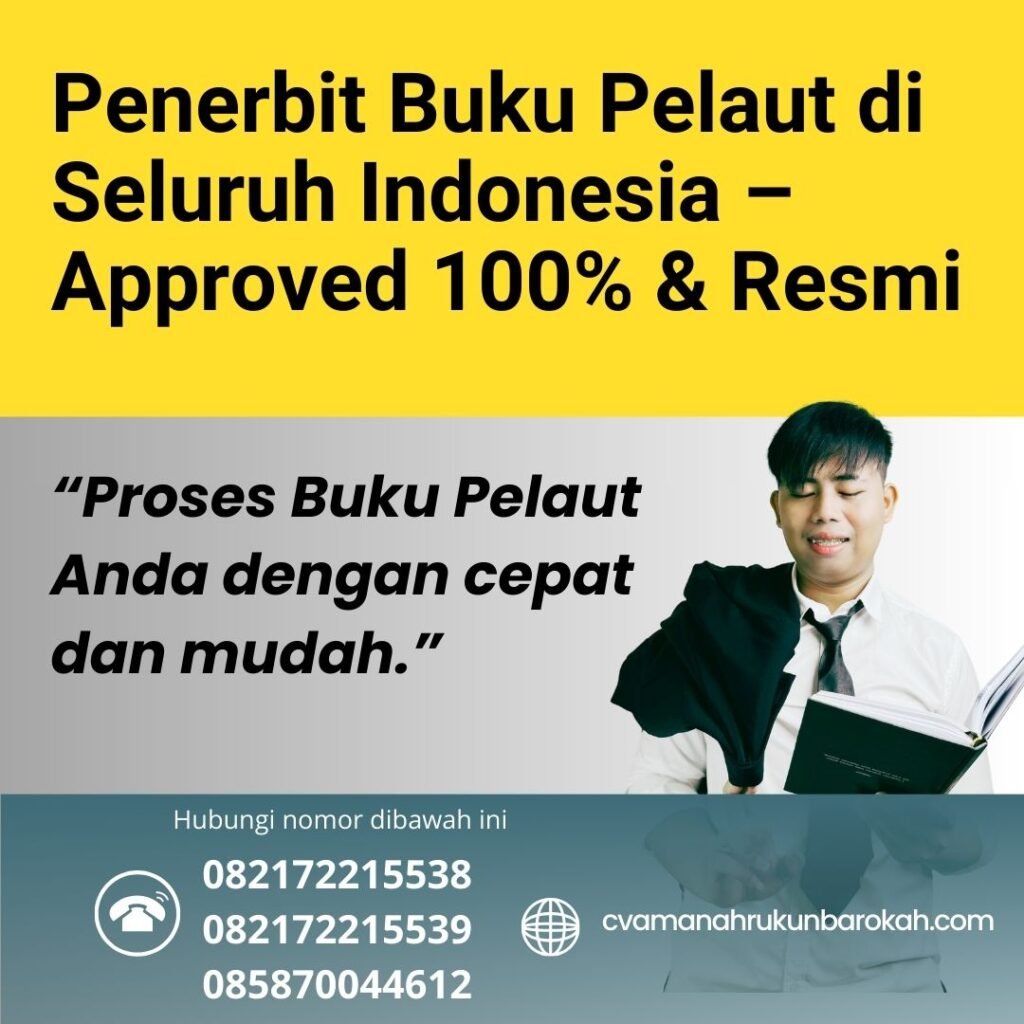 Penerbit buku pelaut di seluruh indonesia – approved 100% & resmi