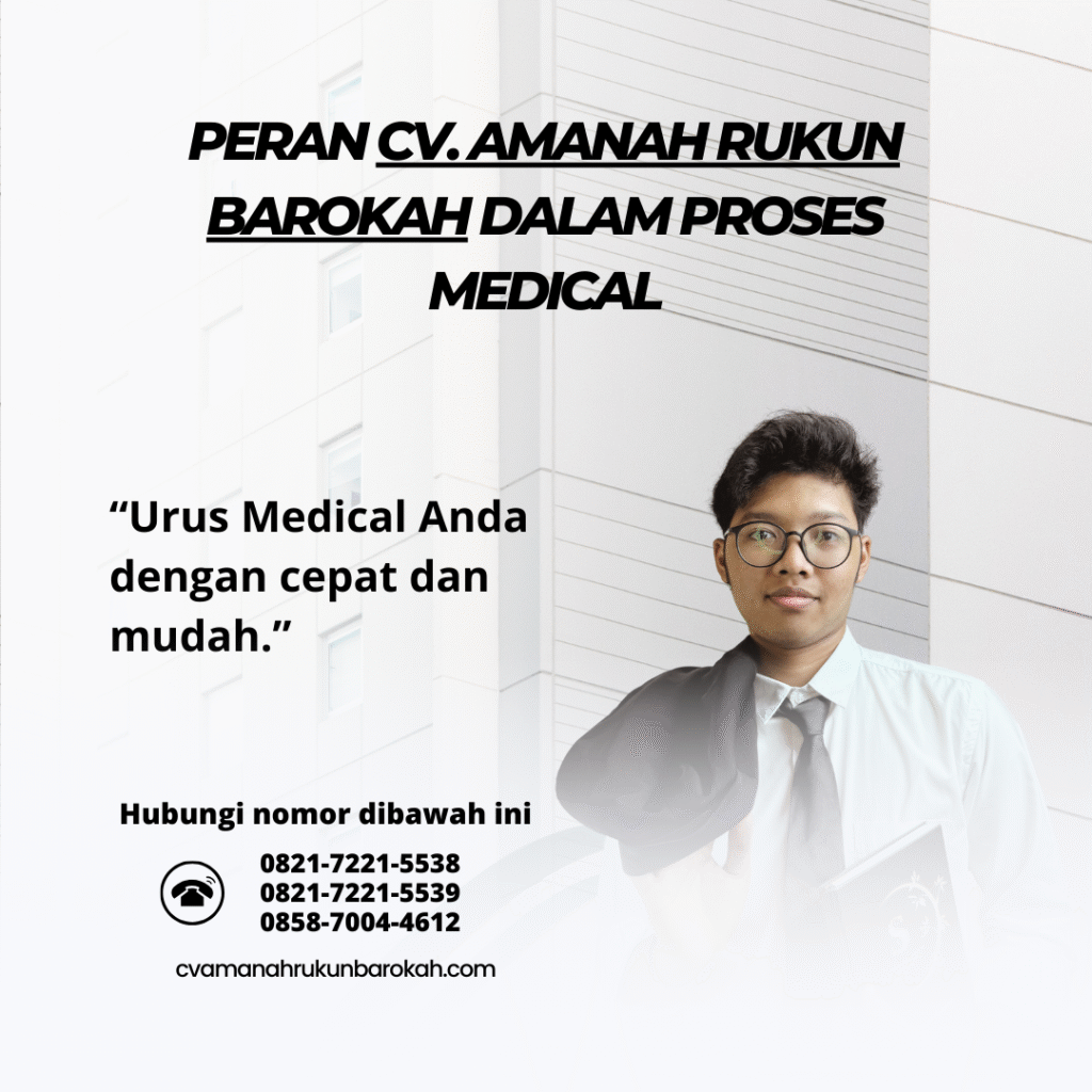 Peran cv. amanah rukun barokah dalam proses medical