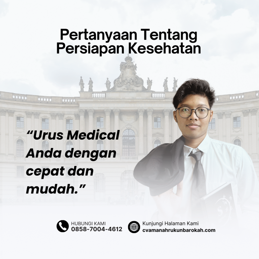 Pertanyaan tentang persiapan kesehatan