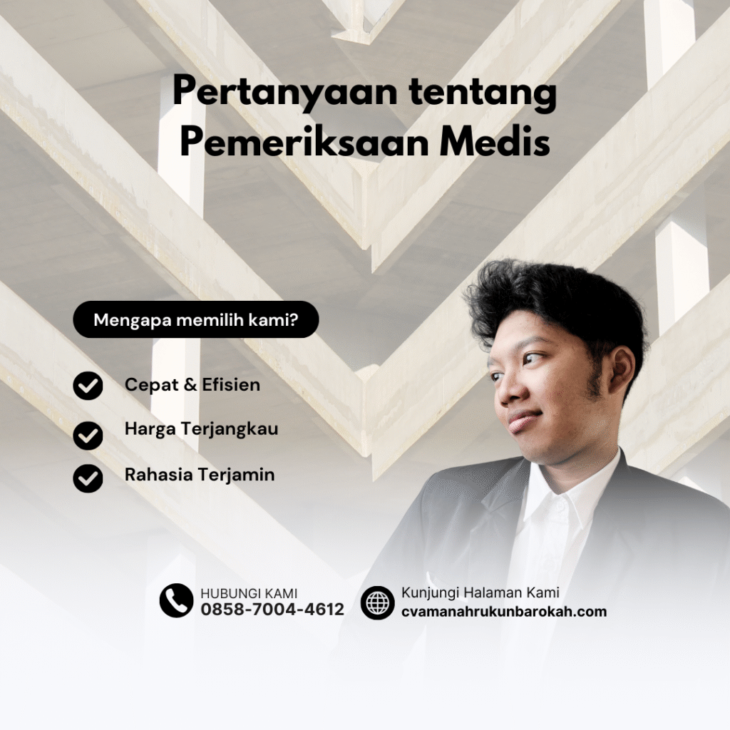 Pertanyaan tentang pemeriksaan medis