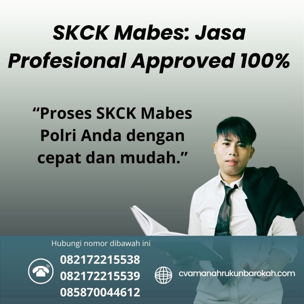 Skck mabes jasa profesional approved 100%