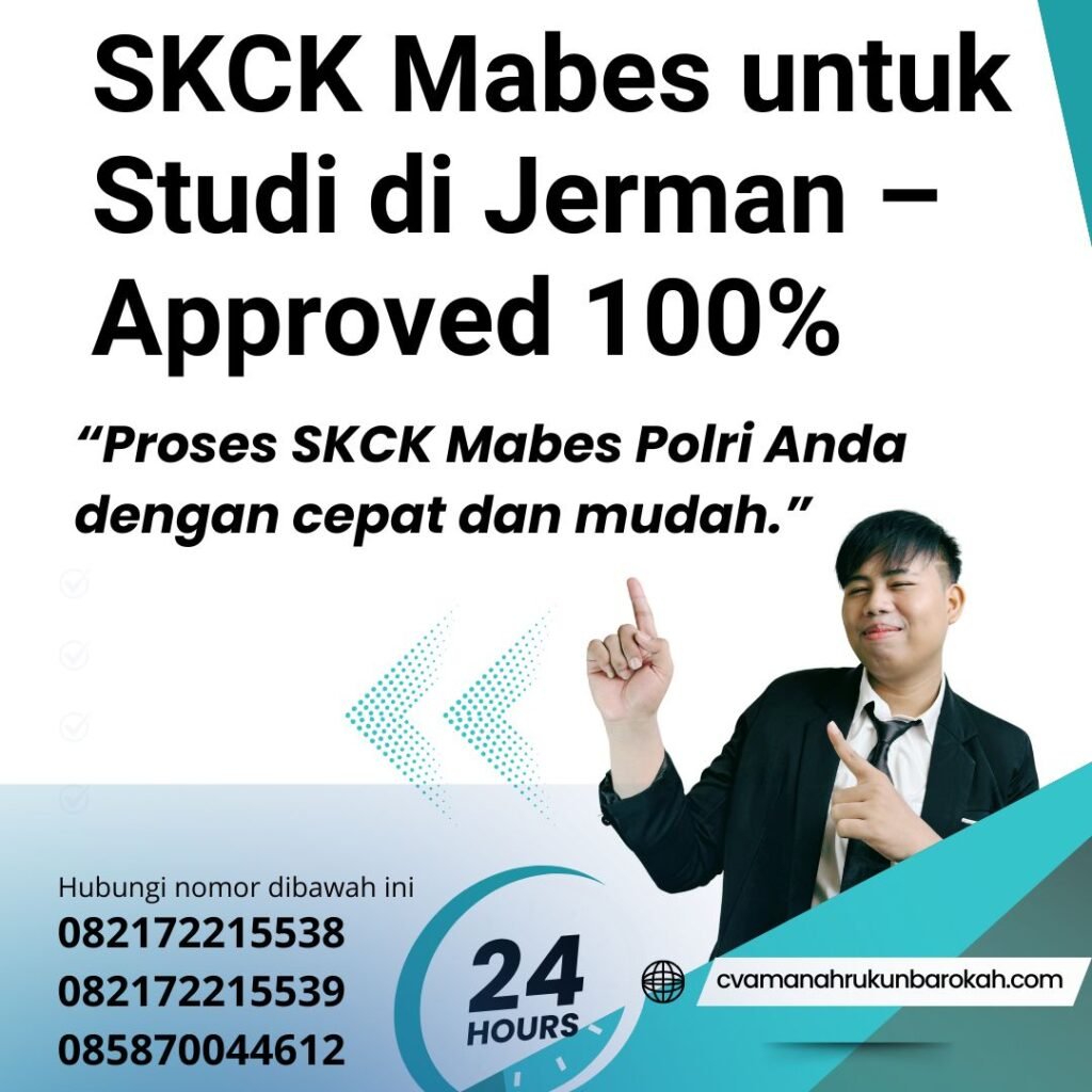 Skck mabes untuk studi di jerman – approved 100%