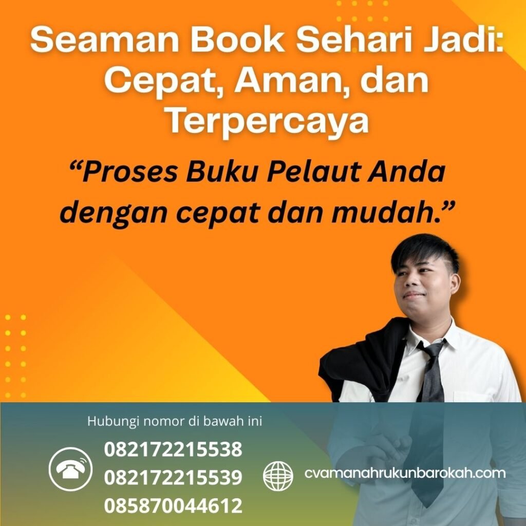 Seaman book sehari jadi cepat, aman, dan terpercaya