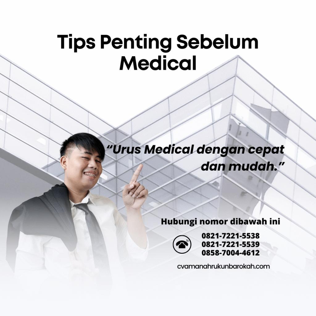 Tips penting sebelum medical