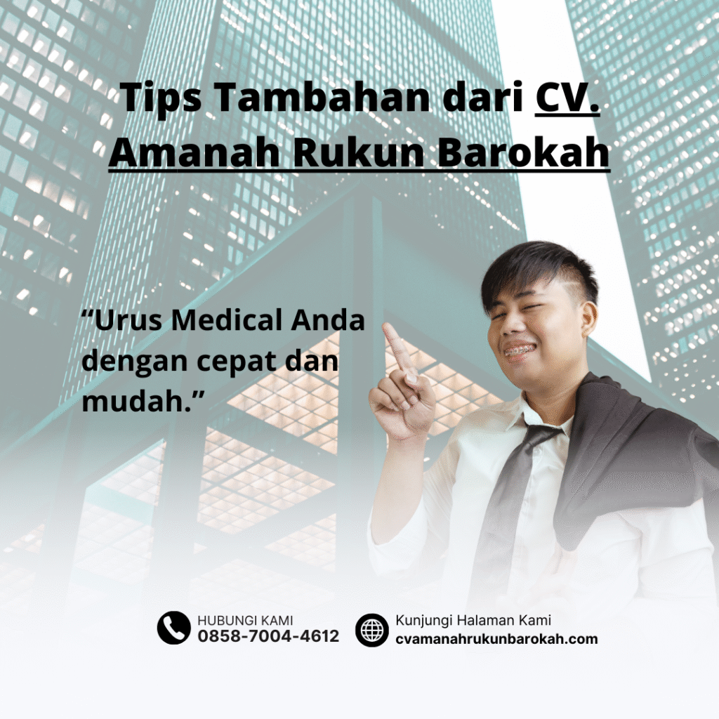 Tips tambahan dari cv. amanah rukun barokah