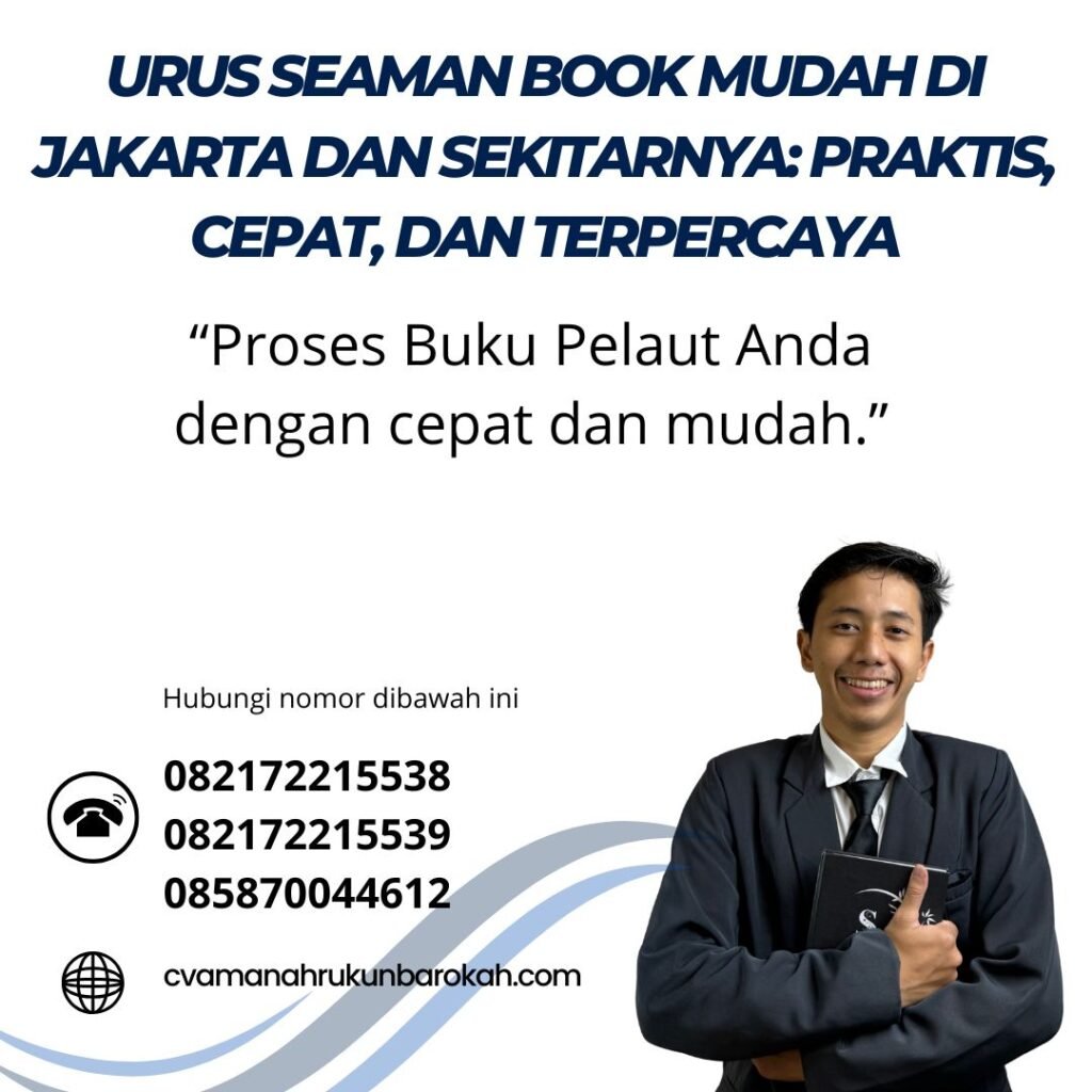 Urus seaman book mudah di jakarta dan sekitarnya praktis, cepat, dan terpercaya