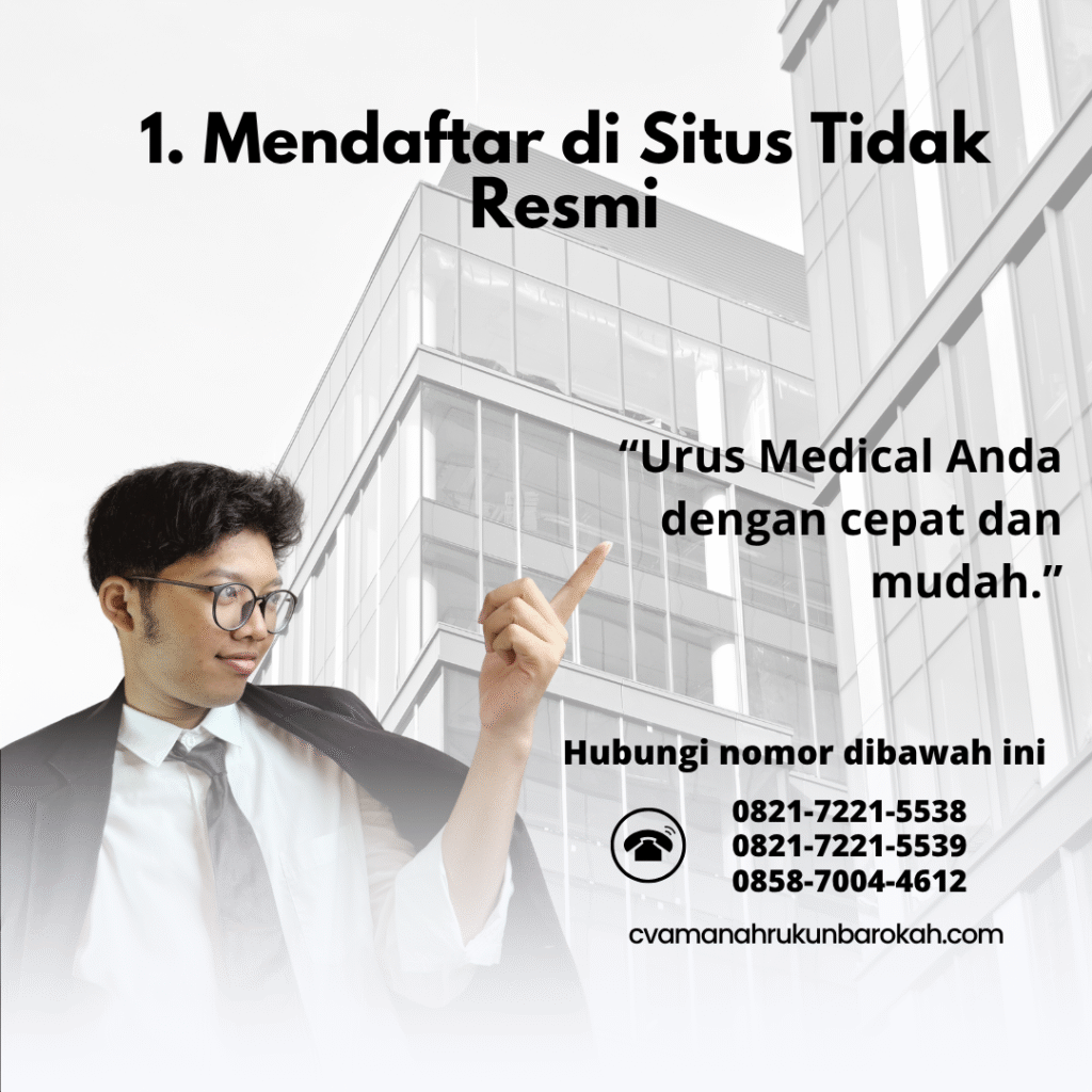 1. Mendaftar di Situs Tidak Resmi 1. mendaftar di situs tidak resmi