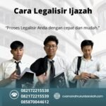 Cara legalisir ijazah