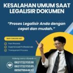 Kesalahan umum saat legalisir dokumen
