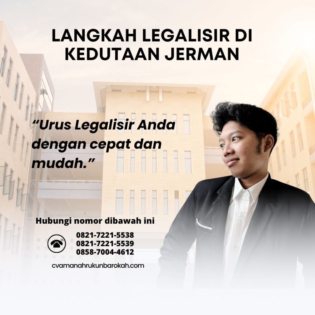 Langkah legalisir di kedutaan jerman (1)