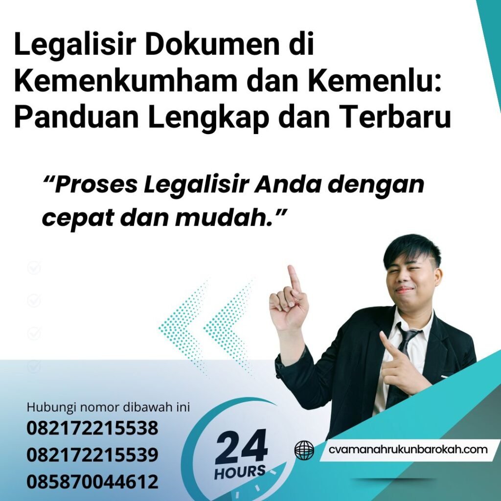Legalisir dokumen di kemenkumham dan kemenlu panduan lengkap dan terbaru