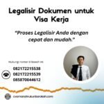 Legalisir dokumen untuk visa kerja
