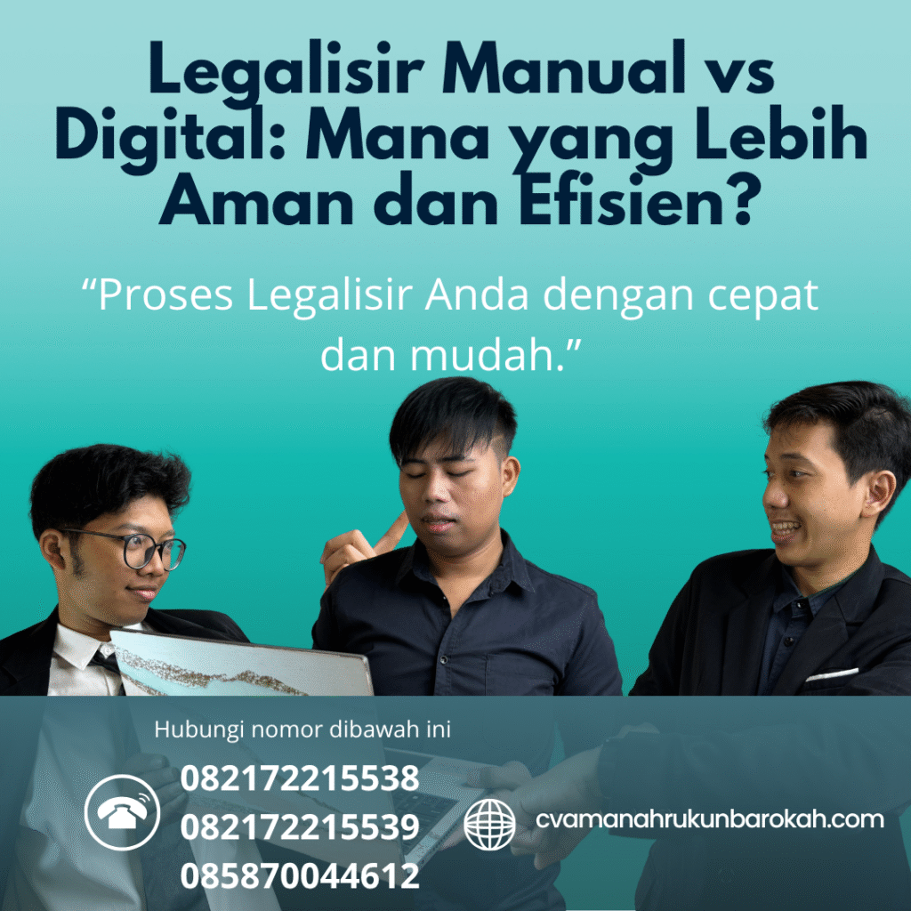 Legalisir manual vs digital mana yang lebih aman dan efisien