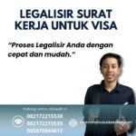 Legalisir surat kerja untuk visa