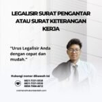 Legalisir surat pengantar atau surat keterangan kerja