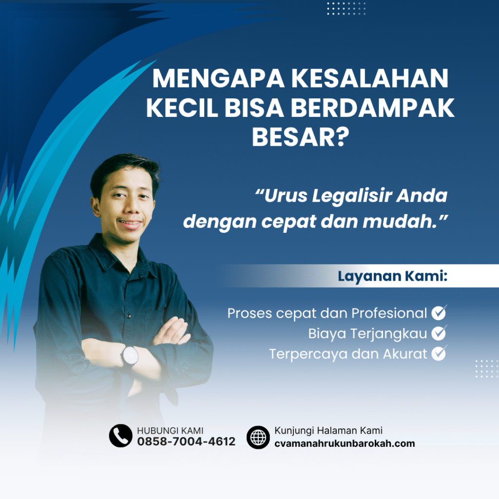 Mengapa Kesalahan Kecil Bisa Berdampak Besar Mengapa kesalahan kecil bisa berdampak besar